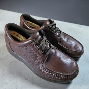 SAS Bout Time Orthopedic Mens Size 11 M Brown Comfort Low Shoes *No Insoles*